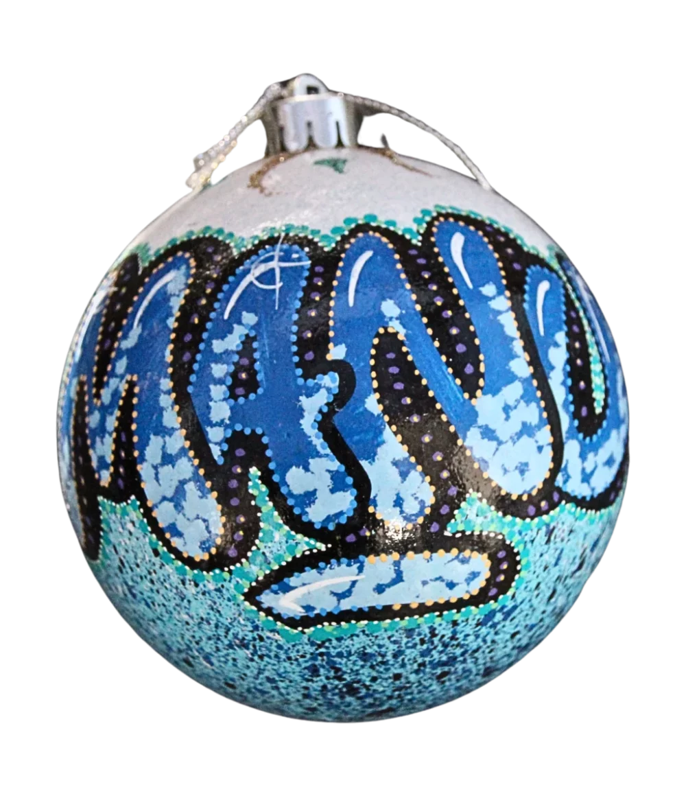 prénom personnalisé boule de Noël personnalisé idée cadeau original graff personnalisation