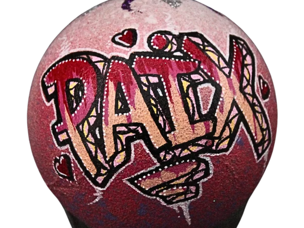 graff personnalisé boule personnalisée fait main unique idée cadeau regalartprod