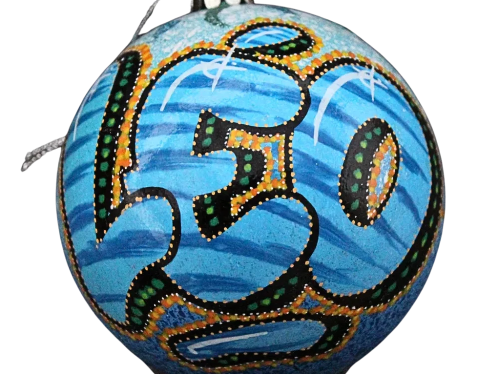 Boule de Noël personnalisée unique fait main graff regalartprod