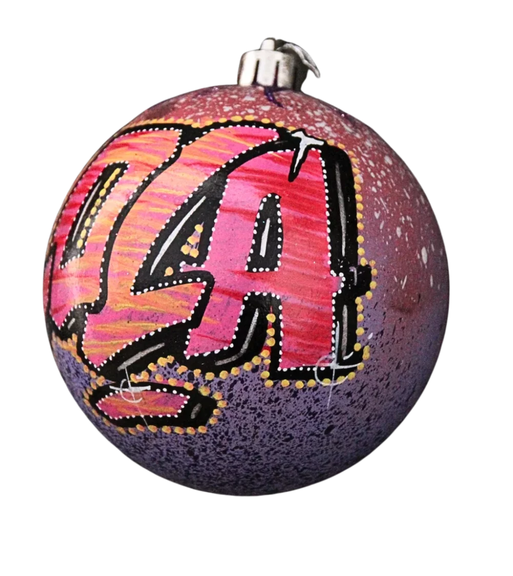 prénom personnalisé graff boule de Noël personnalisée idée cadeau original