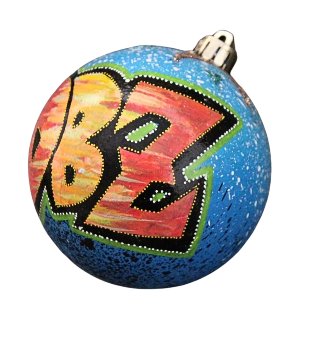 DBZ cadeau original boule décorée main prénom personnalisé Noël